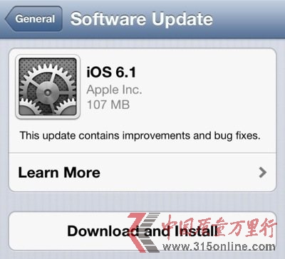 OiOS 6.1(do)²Ñ3G늳؆(wn)}